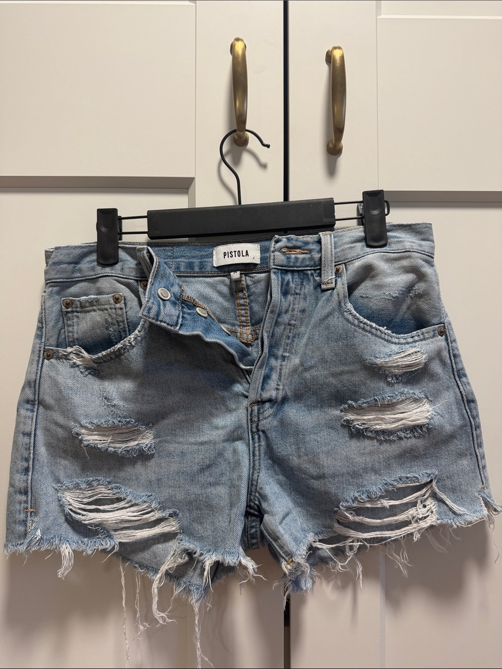 Pistola High Rise Cut-Off Jean Shorts